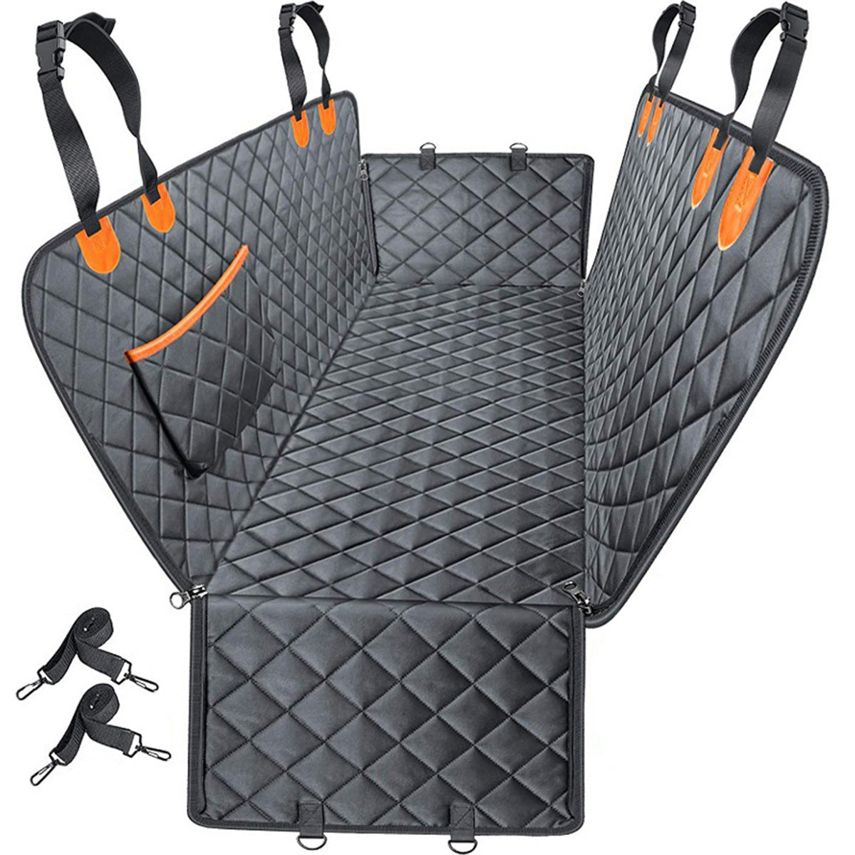 ペット用防水カーシートマット(防汚・引っかき防止・仕切り付き)